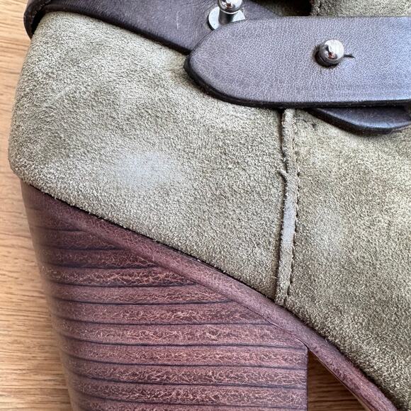 Rag & Bone Harrow Nubuck Suede Ankle Boots Block Heel Hazel EU 38.5/ 8.5 US - Picture 7 of 12